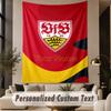 Custom Text Tapestry VfB Stuttgart FC Print Wall Tapestry Indoor Living Room Wall Decor