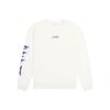 Li Ning Sports Lifestyle Series Side Logo Letter Print Warm Fleece Crew Neck Pullover Long Sleeve Sweatshirt Unisex Sweatshirt Off-White AWDSF77-2