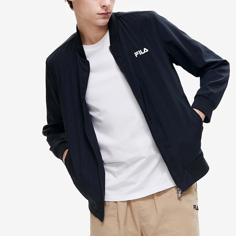 New FILA Jackets Men's Jet Black F11M228705F-BK
