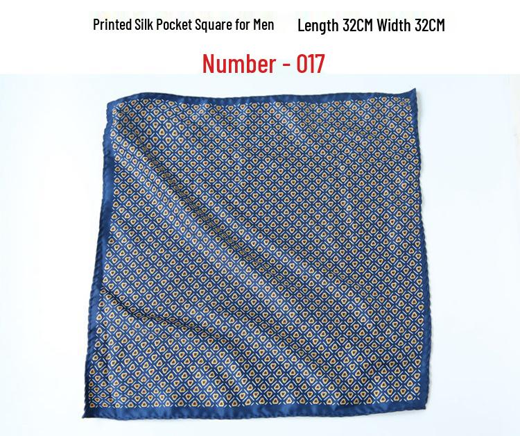 Men's Retro Wedding Pocket Square - Groom & Best Man Viscose Handkerchief Scarf