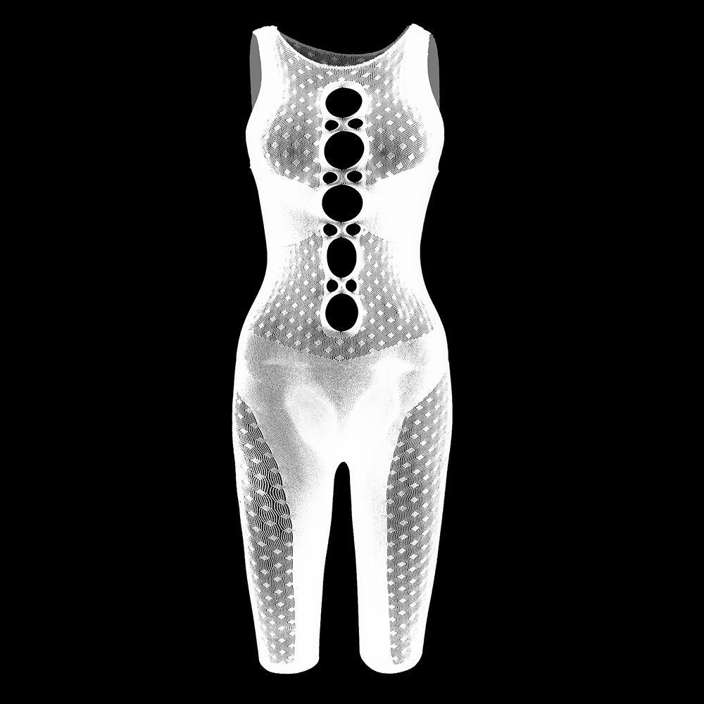 Sexy Women One Piece Mesh Bodysuits Lingerie See Through Bodycon Fishnet Stocking Body Suits Lingerie Costumes Nightwear