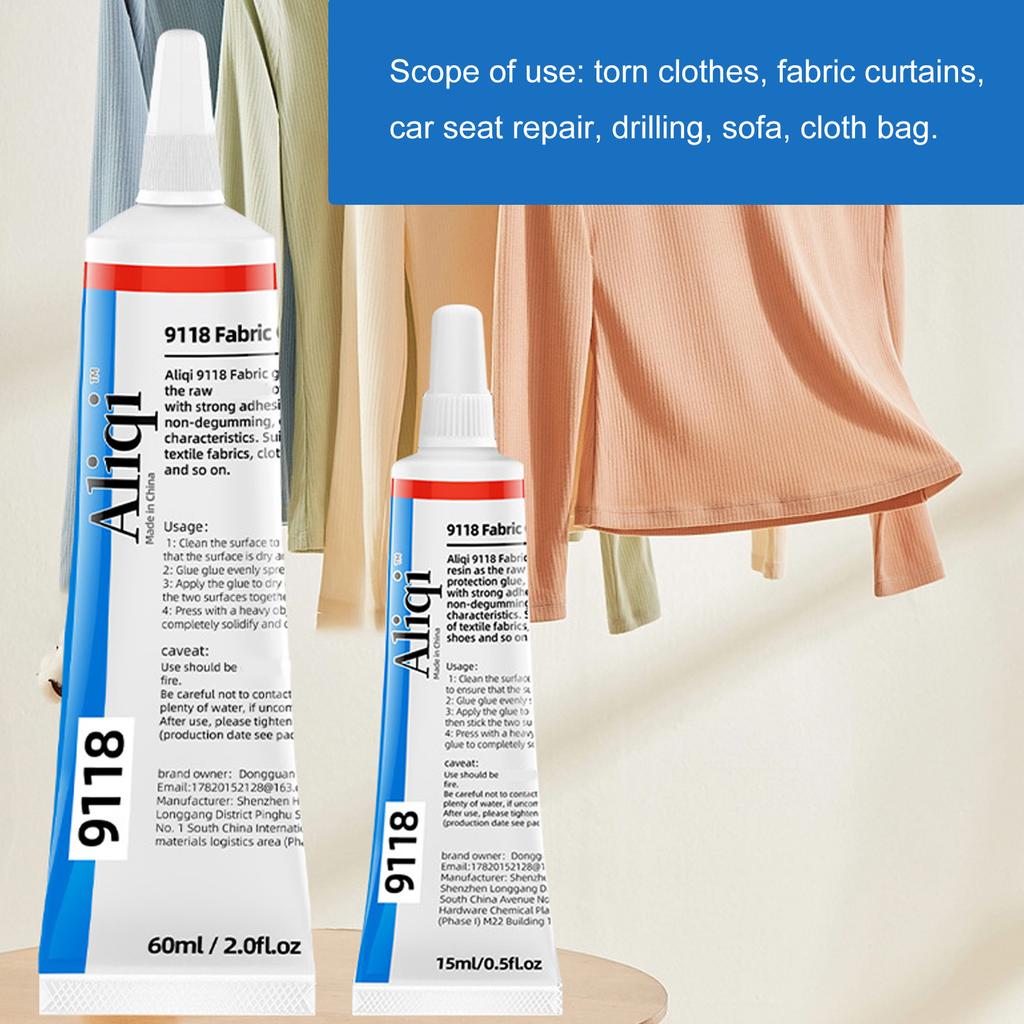 Strong Fabric Glue Clear Quick Dry Patching Glue for Clothing Repair and Permanent Bonding Glue Waterproof Adhesive