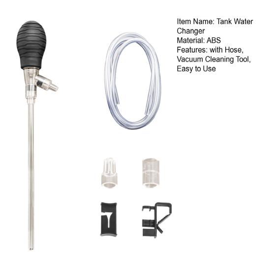 Fish Tank Vacuum Gravel Cleaner with Hose Flow Control Valve Filter Pipe Fixture Clamp Aquarium Water Changer Siphon Pump Sand Vacuum Cleaner