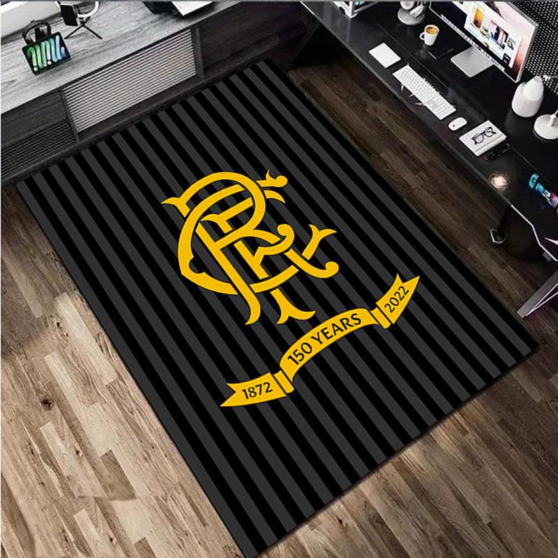 1Pc Rangers Football Club Print Rug - Home Decoration Carpet For Living Room Bedroom Flooring Computer Chair Area Rug