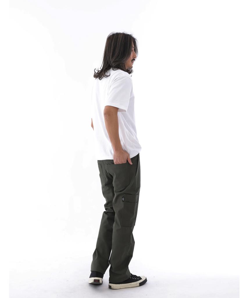 Seinteukeulu Straight Two-Layer Cargo Pants St2-309C Khaki