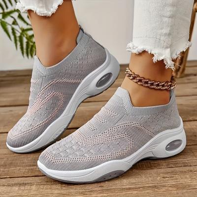 Shoes Women's 2025 New Women's Shoes Soft-soled Air Cushion Shoes Breathable Casual Sports Shoes Women