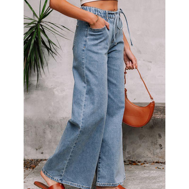 American Shiying Retro Washed Wide Leg Jeans Women 2025 Summer New Personality All-matching High Waist Trousers