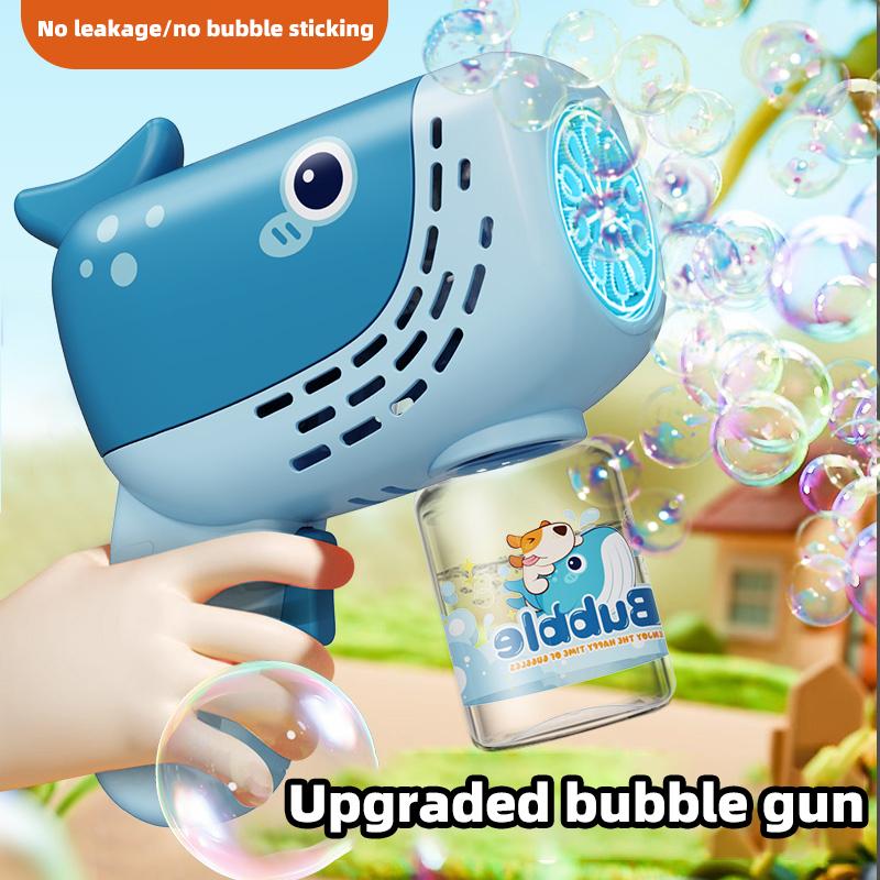 Fully Automatic Bubble Gun - Whale And Unicorn Bubble Machine - Automatic Bubble Blowing Machine With Bubble Liquid - Children'S