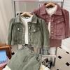 Girls' New Fashion Denim Jacket & Skirt Two-Piece Set - Trendy Autumn Wear GC0238