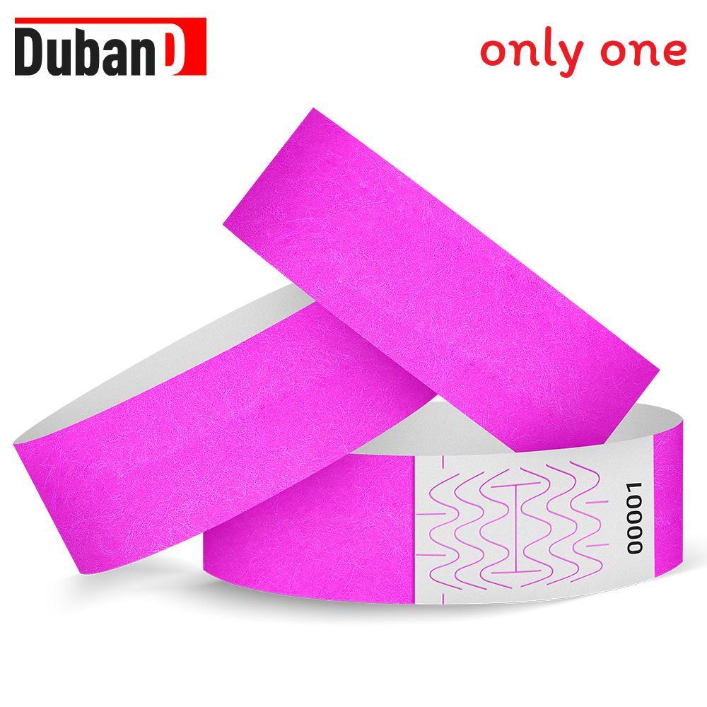 Waterproof Dupont Paper Wristbands With Uv Printing For Childrens Playground And Pool Access