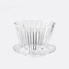 1 PC Acrylic Pour Over Coffee Filter Cup Set Cake Shaped Flat Bottom Home Brewing Kit with Filter Papers Reusable Easy Clean