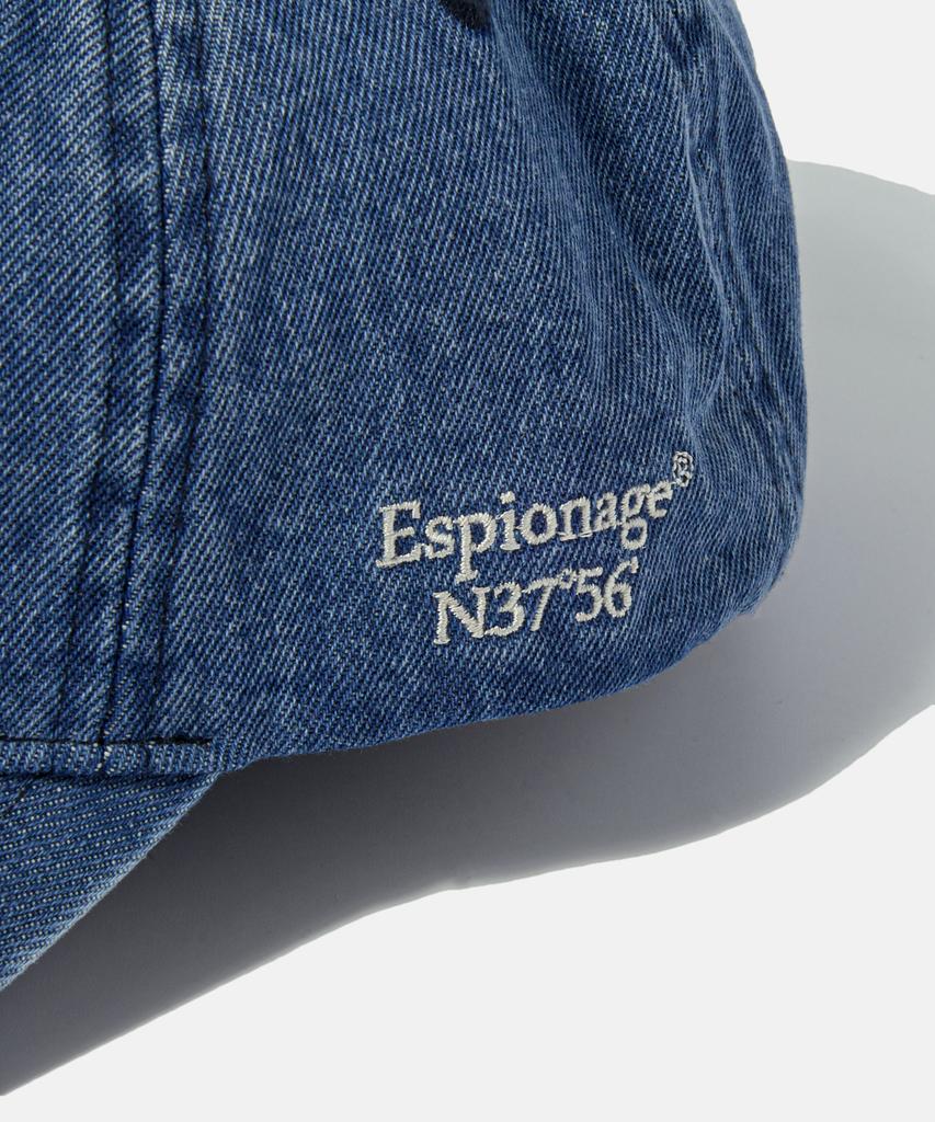 ESPIONAGE Esp Letter Washed Denim Cap Letter S