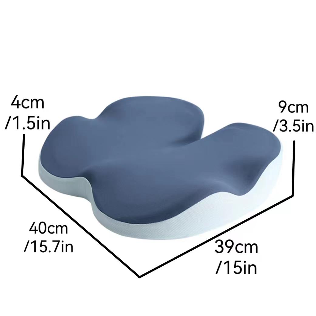 

Подушка для сиденья офисного стула, 1 шт., подушка из твердой кости из пены с эффектом памяти, может облегчить боль в пояснице, исправить осанку сидения синий