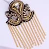 1Pc Comfortable Performance Diamond Chain Stage Tassel Shoulder Dress Lightweight Visual Effects Polyester Decoration