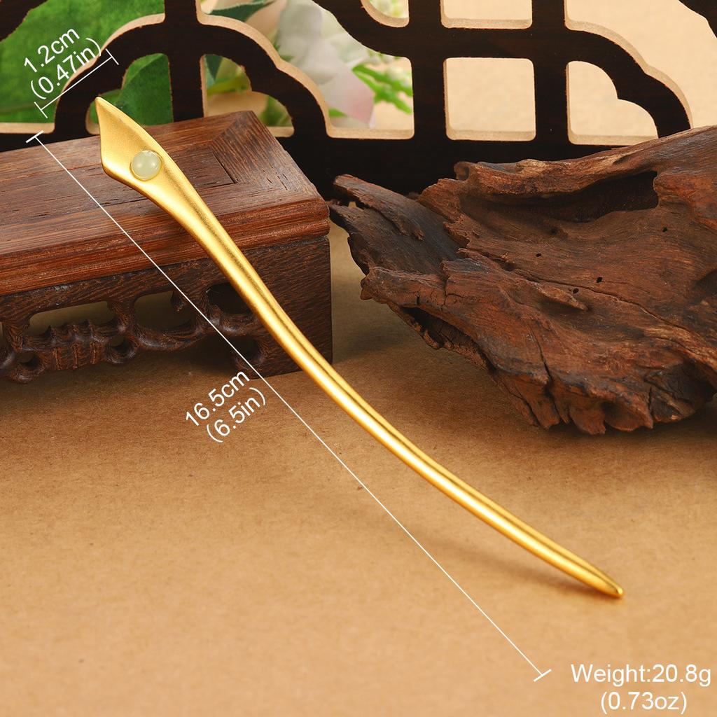 Antique hair accessories new hair fork high-end Hanfu accessories high-end jewelry hollow dragon geometric auspicious cloud hairpin