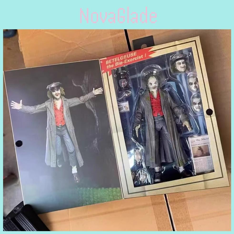 Beetle Juice Themed 7in Action Figures With Articulated Joints For Collectors And Fans