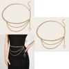 Stylish Metal Waist Chain Belt Thin Width Hook Closure Trendy Accessory