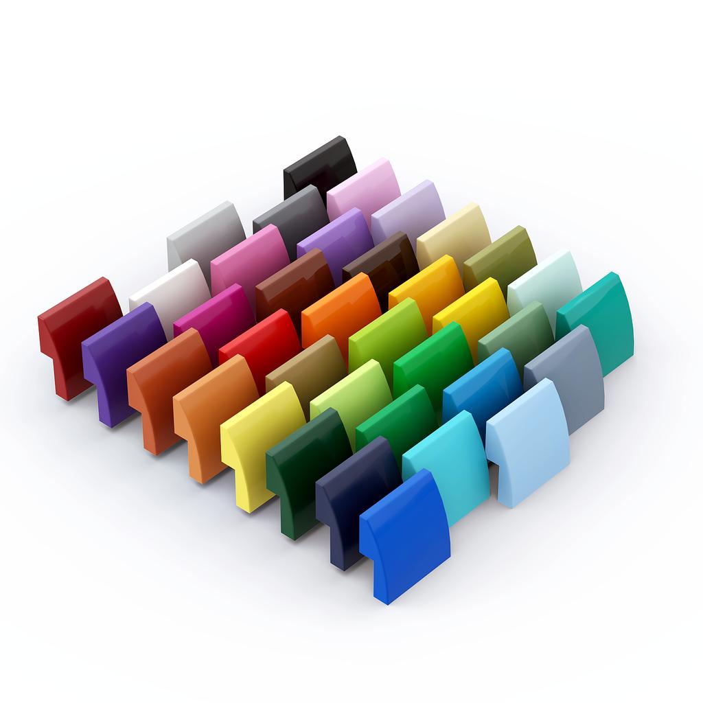 Rainbow Pig MOC Particles 15068 78565 Slope Curved 2 X 2 X 2/3 Building Blocks Parts DIY Assembles Bricks Bulk Model Tech Toys