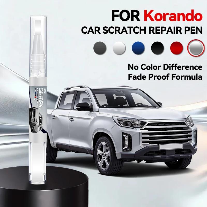 Car Dedicated For KGM SsangYong Musso Paint Repair Pen Touch Up Scratch Remover DIY Auto Accessories Green Gray Grand White Marb