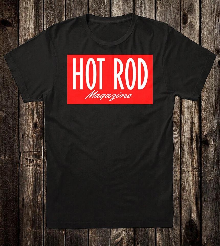 Retro Hot Rod Tee T Shirt 100% Cotton Speed Shop Drag Race Custom Rod Magazine 2XL