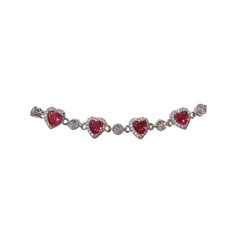 Korean Style 3D Heart Bracelet | Luxurious, Sweet, and Versatile Design