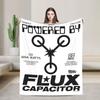 Delorean Back To the Future 80s Style Knitted Blanket Car Time Machine Flannel Throw Blankets Couch Printed Thin Multifunction