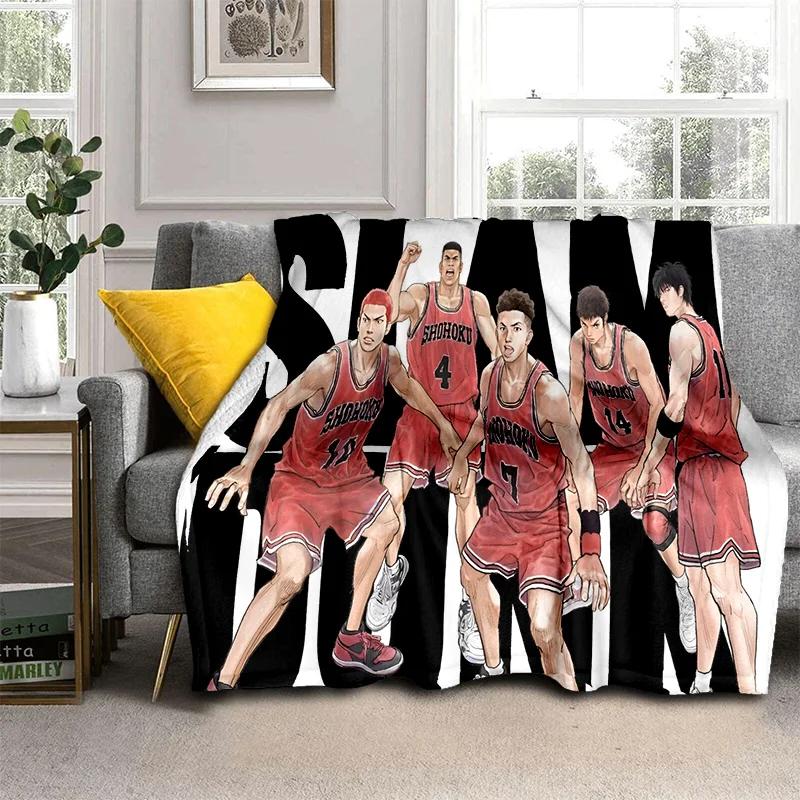 Basketball Anime Slam Dunk Cartoon Blanket,Soft Throw Blanket for Home Bedroom Bed Sofa Picnic Travel Office Cover Blanket Kids