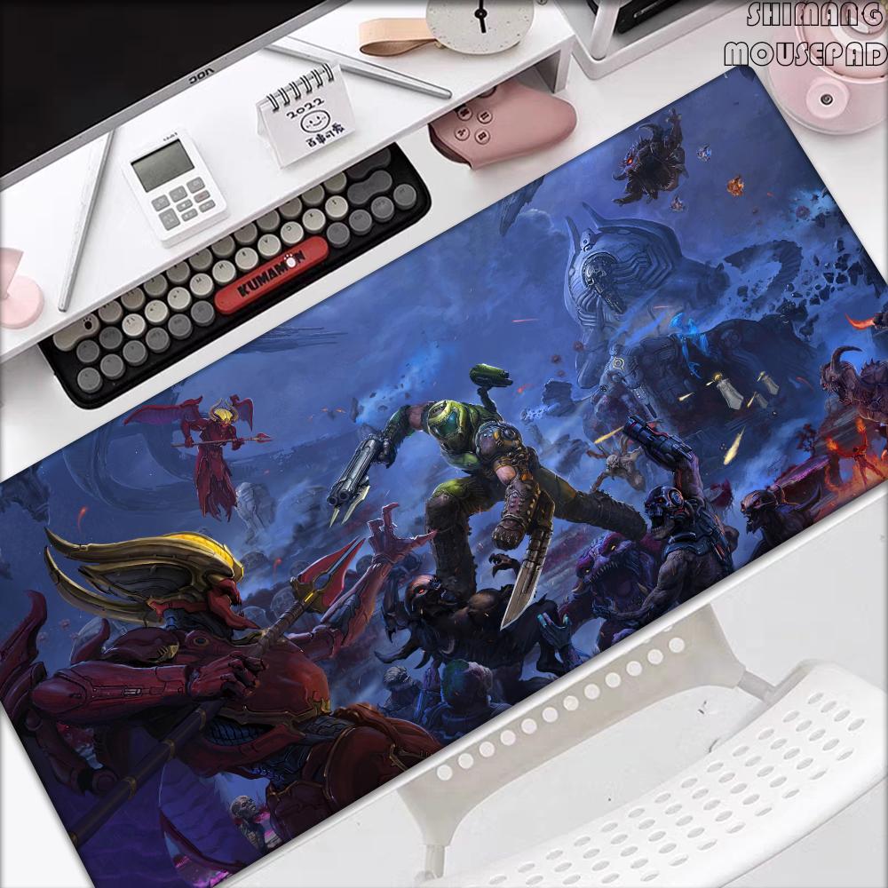 Heißes Spiel DDOOM EEternal Mauspads Gaming Zubehör Große Mauspads Gamer XXL Teppich PC Schrank Tischunterlage xMM Mauspads Teppich