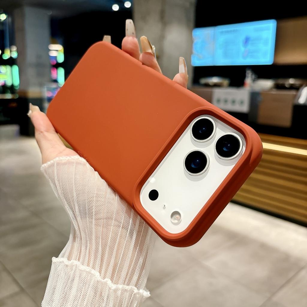 Official Liquid Silicone Fluorescence Candy Color Phone Case For iPhone 17 Air Pro Max Original Colorful Shockproof Bumper Cover