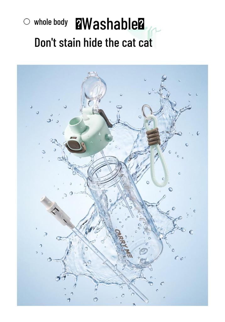 Second Gen Double Drink Spray Sports Cup: Stylish Summer Straw Bottle