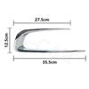 For Peugeot 2008 2014 2015 2016 2017 2018 Front Bumper Fog Light Decorative Trim Strip Chrome Frame Lamp Cover Shell Black