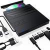 7-IN-1 USB3.0 Type-c External CD DVD RW Drive Portable DVD CD Player Burner Reader Multi-Function Optical Drive for Laptop PC