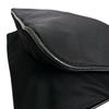 Prada Diagonally Hung Triangle Logo Shoulder Bag Nylon Black Unisex Used