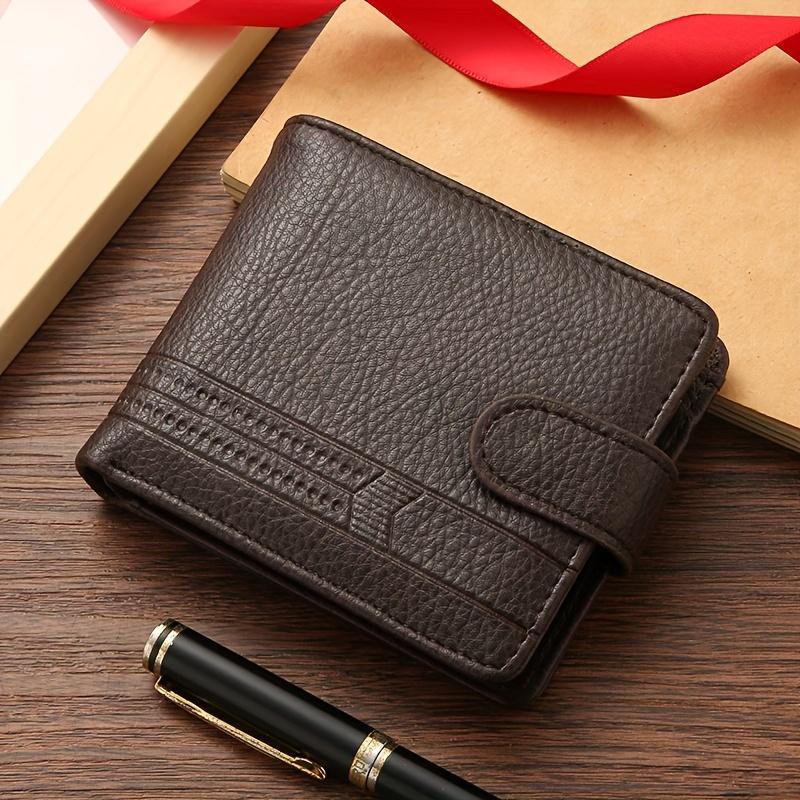 

Men S Short Wallets, Zippered Coin Purses, New Style Wallets. коричневий