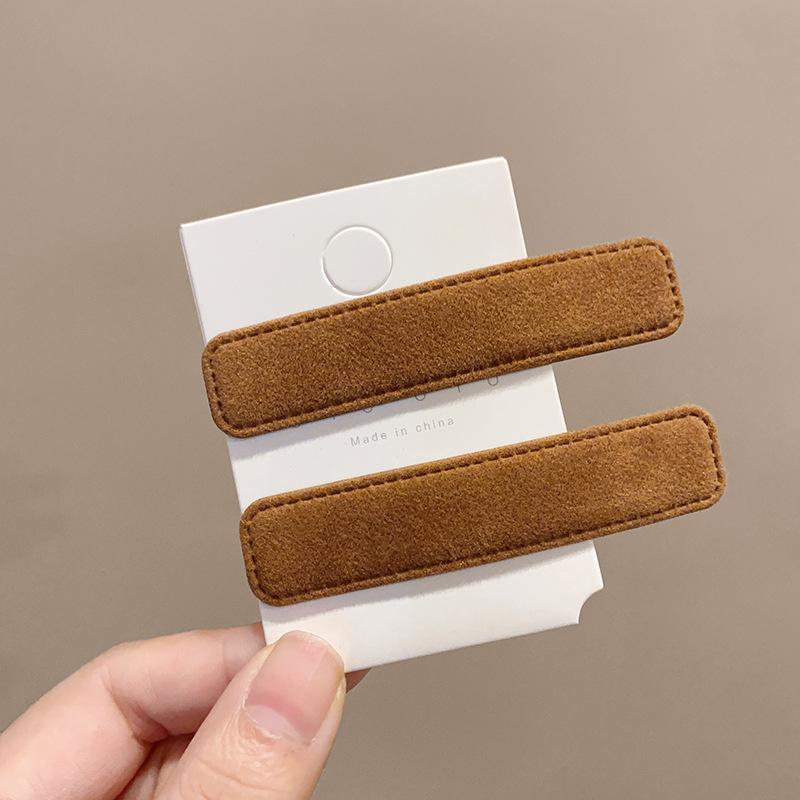 

2 шт./набор Элегантные однотонные бархатные заколки-невидимки для волос, шпилька для девочек, женщин, детей, подарок, аксессуары для волос, украшение для вечеринки, праздника