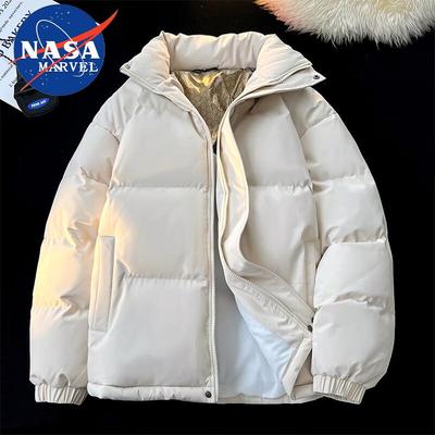 NASA MARVEL Męska kurtka puchowa z kołnierzem stojącym