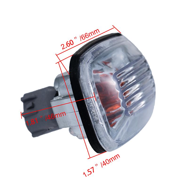 1Pcs Car Side Fender Marker Light Auto Lamp Shell Accessories For Hilux Surf 130 Series 1988 1989 1990-1995 Parts Replacement