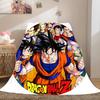 1 ks flanelová deka s potiskem Son Goku, Vysoce kvalitní pro všechna roční období, Domácí dekorace, Teplo a pohodlí, Perfektní jako vánoční dárky