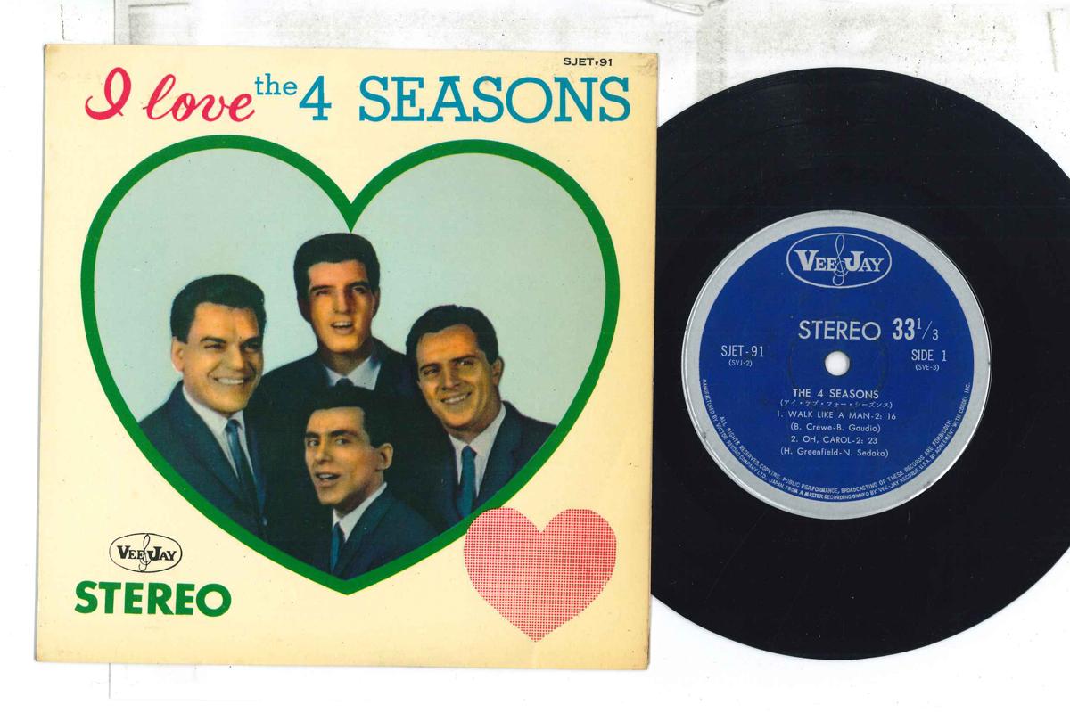 

7inch Record FOUR SEASONS I Love The Four Seasons SJET91 VEE JAY Japan Pop Used