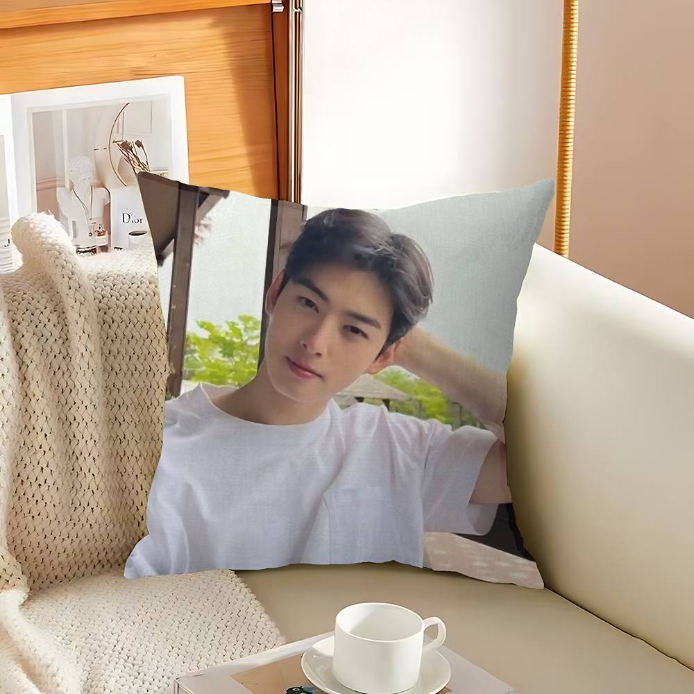 Kpop A-Astro Cha Eun Woo Personalized Pillow Dust Cover Bedroom Kids Party Decoration Pillowcase Birthday Children Gift