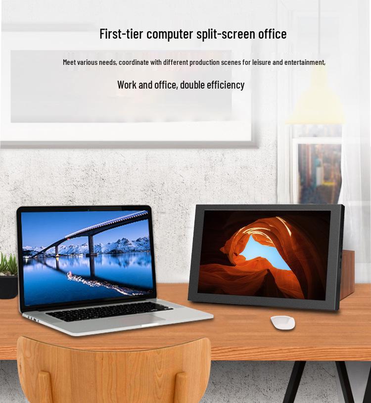 10.1" HD Touchscreen Portable Monitor, 1280x800, HDMI, USB, IPS Display for Raspberry Pi and Medical/Industrial Use.