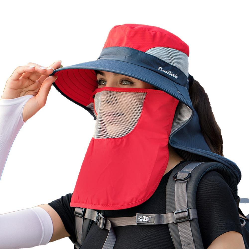 Sun Protection Fisherman Shawl Hat Breathable Mountaineering Cap New Sun Protection Cap  Women Men