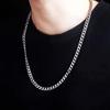 2024 New Long Stainless Steel Chain Necklace for Women Men On The Neck Hip Hop Jewelry Accessories Choker Valentine's Day
