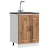 Vidaxl Sink Cabinet, Kalmar, Old Wood, 60X46X81.5 Cm