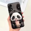 Animals Painting Phone Case For Motorola Moto E14 MotoE14 / Motorola E 14 Back Cover Panda Rabbit Cat Funda Bumper Soft Silicone