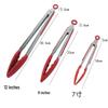 Silicone High-Temperature Resistant Tongs - Ideal for Grilling, Frying, and Bread - Stainless Steel Kitchen Tool