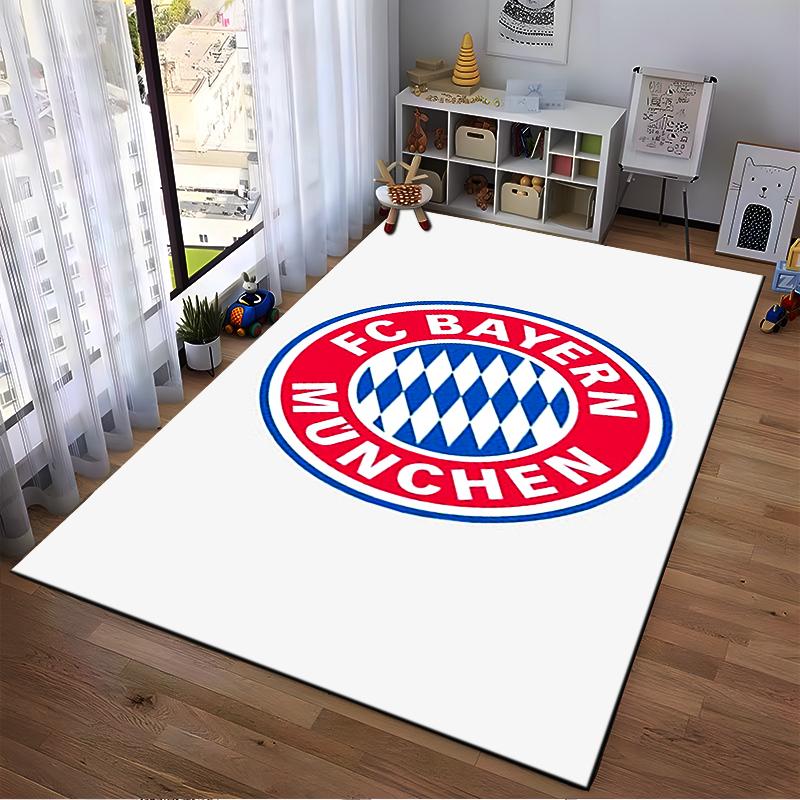 FC Bayern Munich Logo Rug Design Non-slip rug suitable for living room and bedroom sofas.