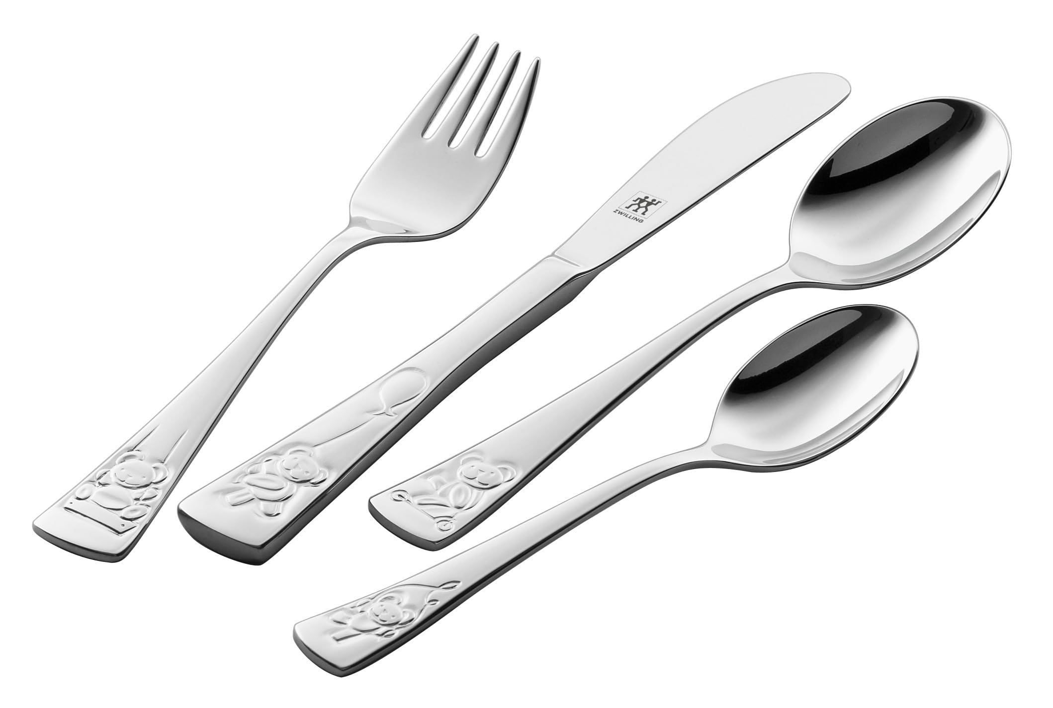 

ZWILLING Набор Посуды Подарочный Нож Вилка Ложка Десертная ложка Японский Тедди Детский Тедди 4 предмета Детский [Официальный продукт] Z1026-657