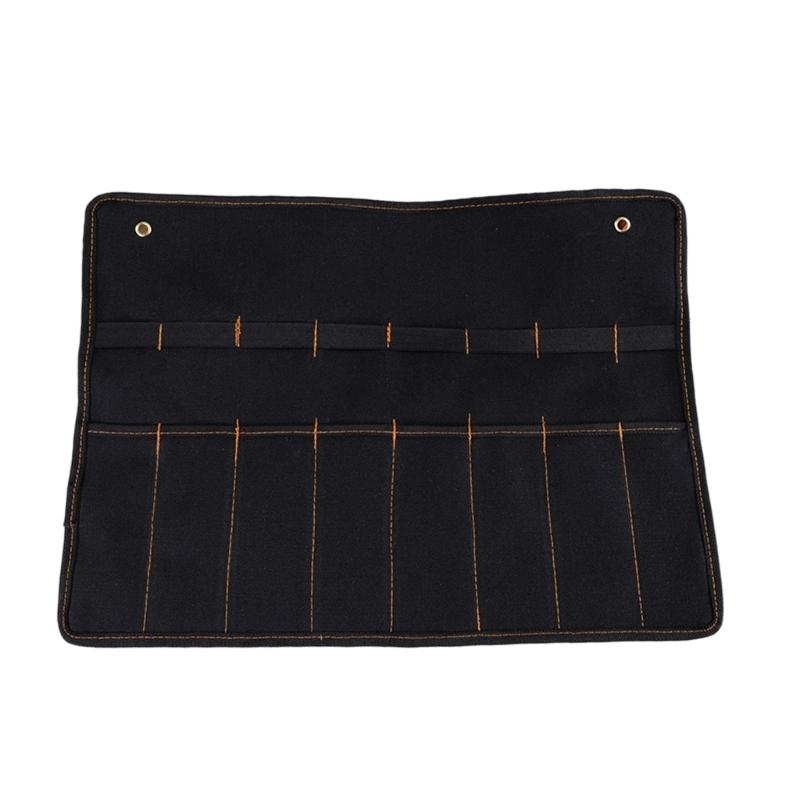 Chisel Carrying Case Organizer Canvas Wrench Pouch For Cutter Hammer Gouges Carpenter Pocket Tool Roll Holder