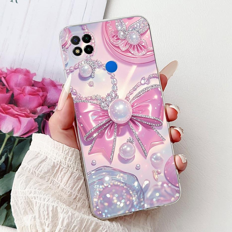 For Xiaomi Redmi 9C Case 6.53'' Cute Love Heart Painted Cover Soft Slim Phone Case For Xiaomi Redmi 9C NFC Redmi9C Fundas Bumper